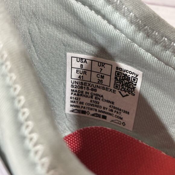 Saucony x Tombogo Butterfly PWRRUN Sneakers Sz‎ 8 S20815-88 Gray Unisex